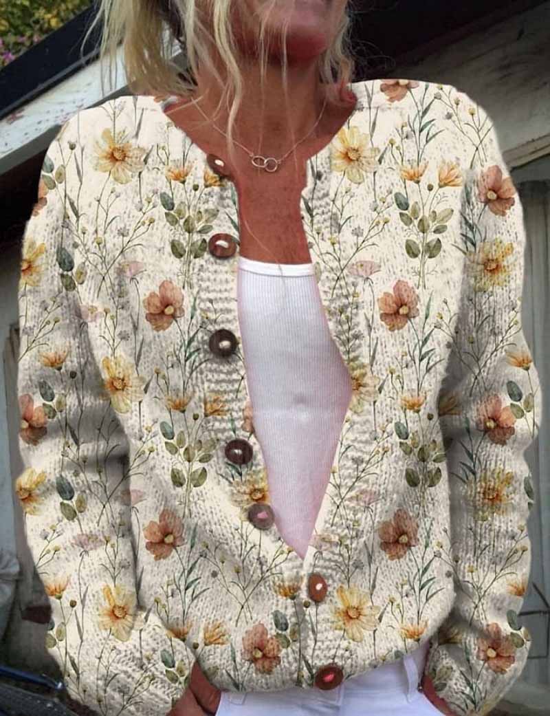 MAÉLYS | CARDIGAN À MOTIF FLORAL