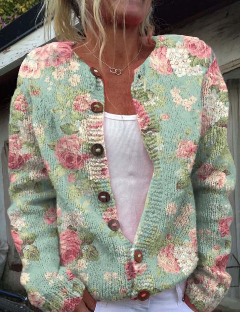 MAÉLYS | CARDIGAN À MOTIF FLORAL