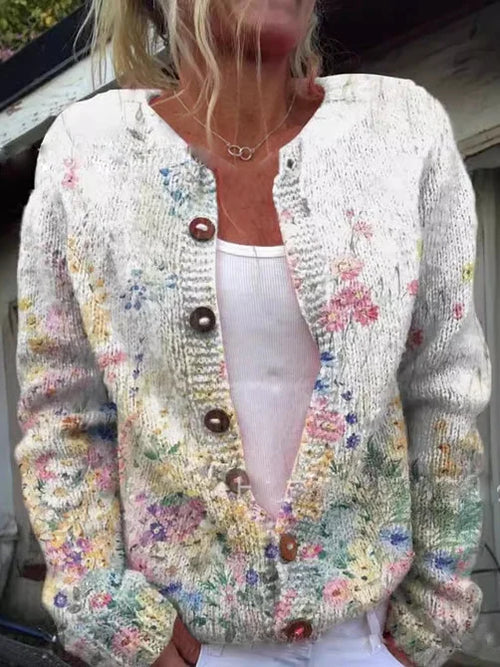 MAÉLYS | CARDIGAN À MOTIF FLORAL