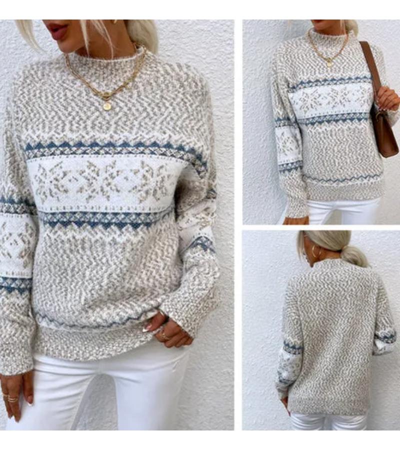 Elsa | Pull Douillet au Motif Scandinave