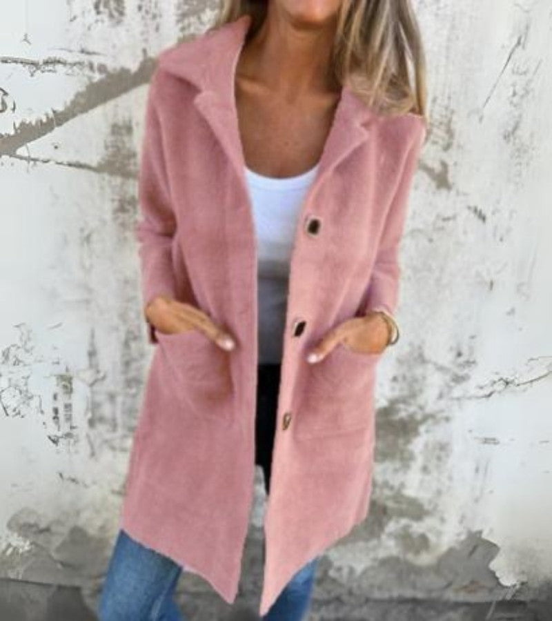 Adèle | Manteau Mi-Long à Revers Chic