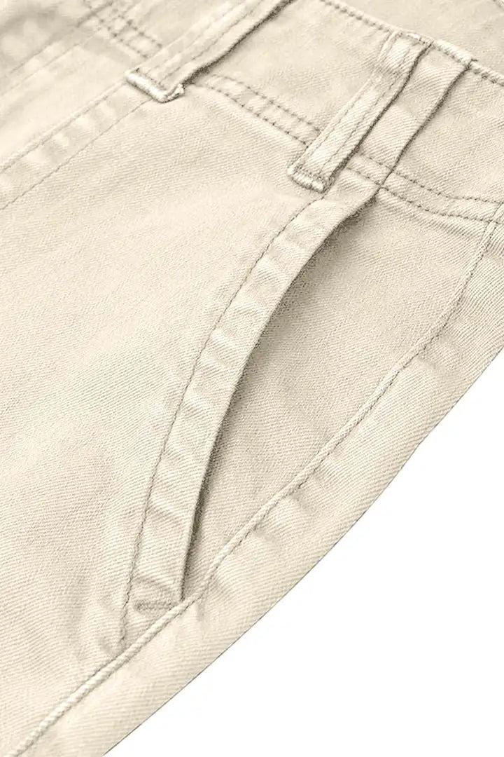 Roch | Pantalon droit à taille mi-haute avec double bouton