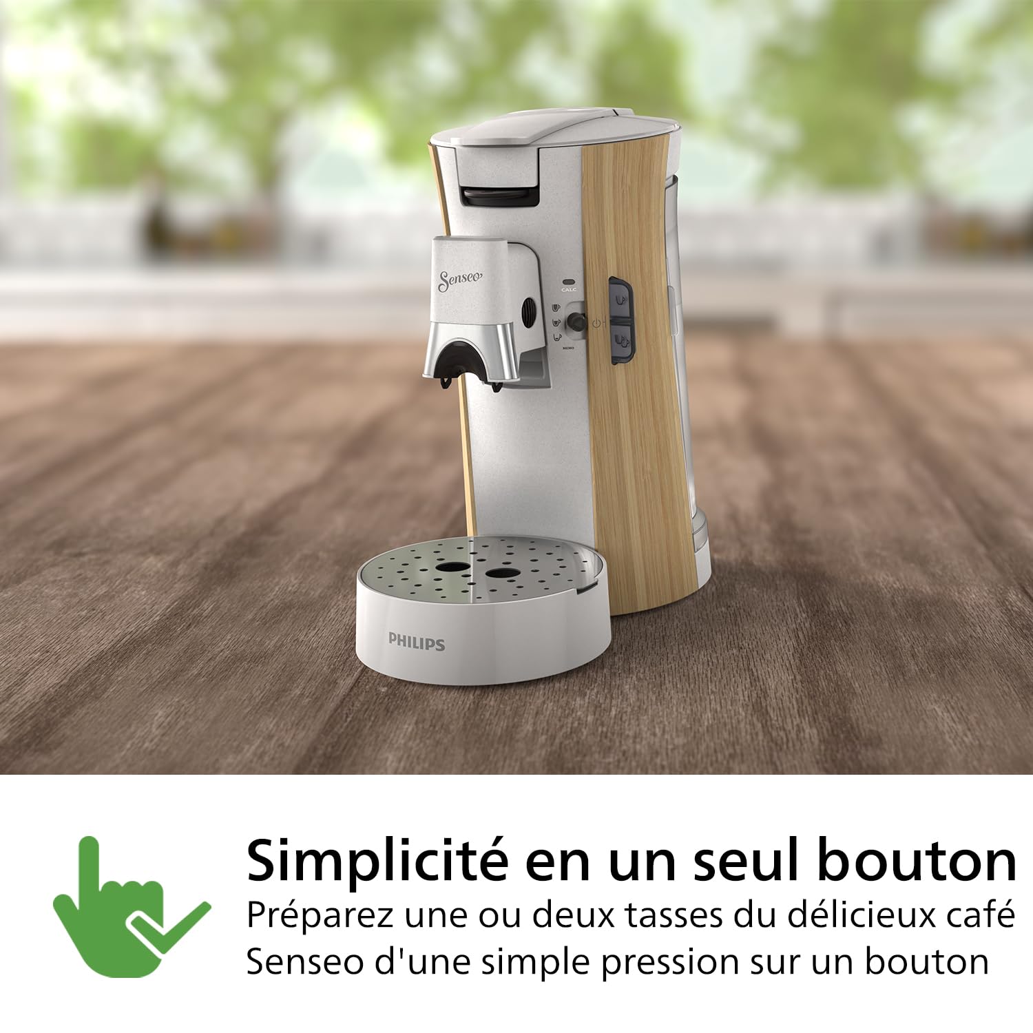 Eluxor Select Machine à Café à Dosettes - Intensity Plus, Fonction Mémo, 3 Intensités, Crema Plus, Blanc soie, CSA240/06
