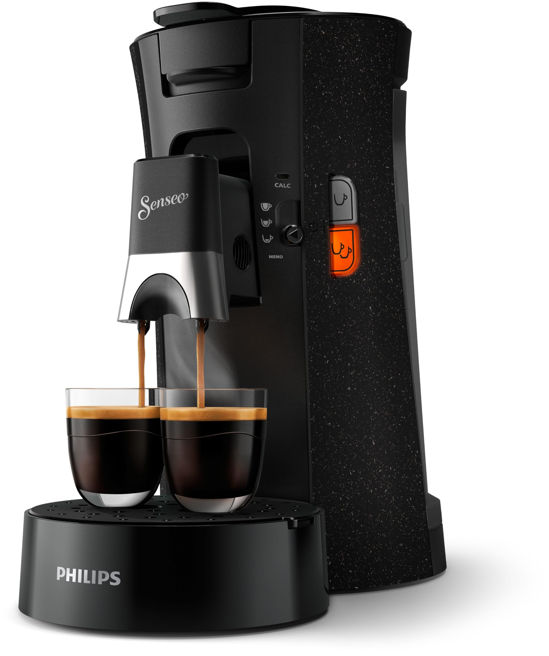 Eluxor Select Eco, Machine à Café à Dosettes, Intensity Plus, Crema Plus, Fonction Memo - Noir, CSA240/21