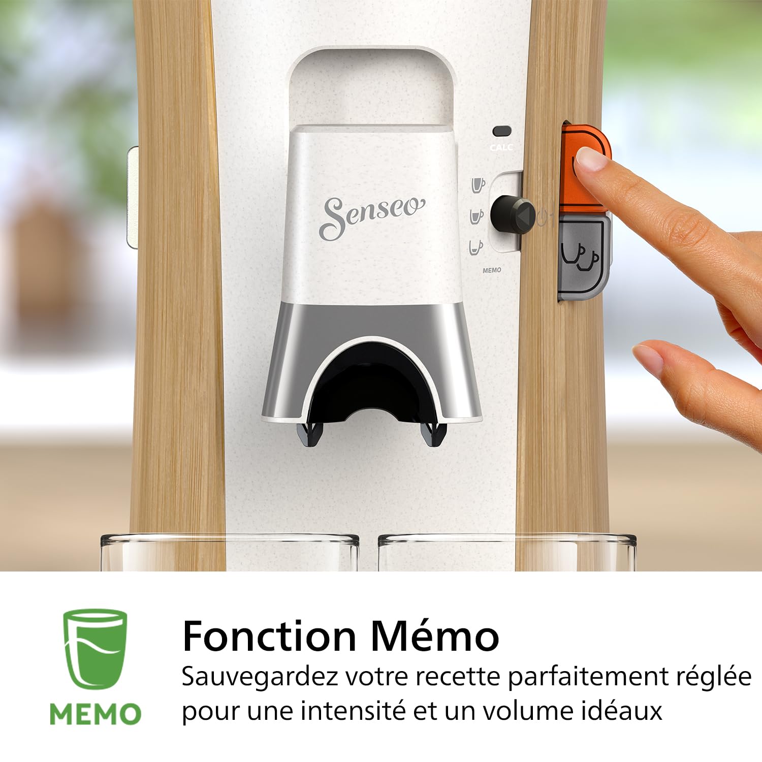 Eluxor Select Machine à Café à Dosettes - Intensity Plus, Fonction Mémo, 3 Intensités, Crema Plus, Blanc soie, CSA240/06