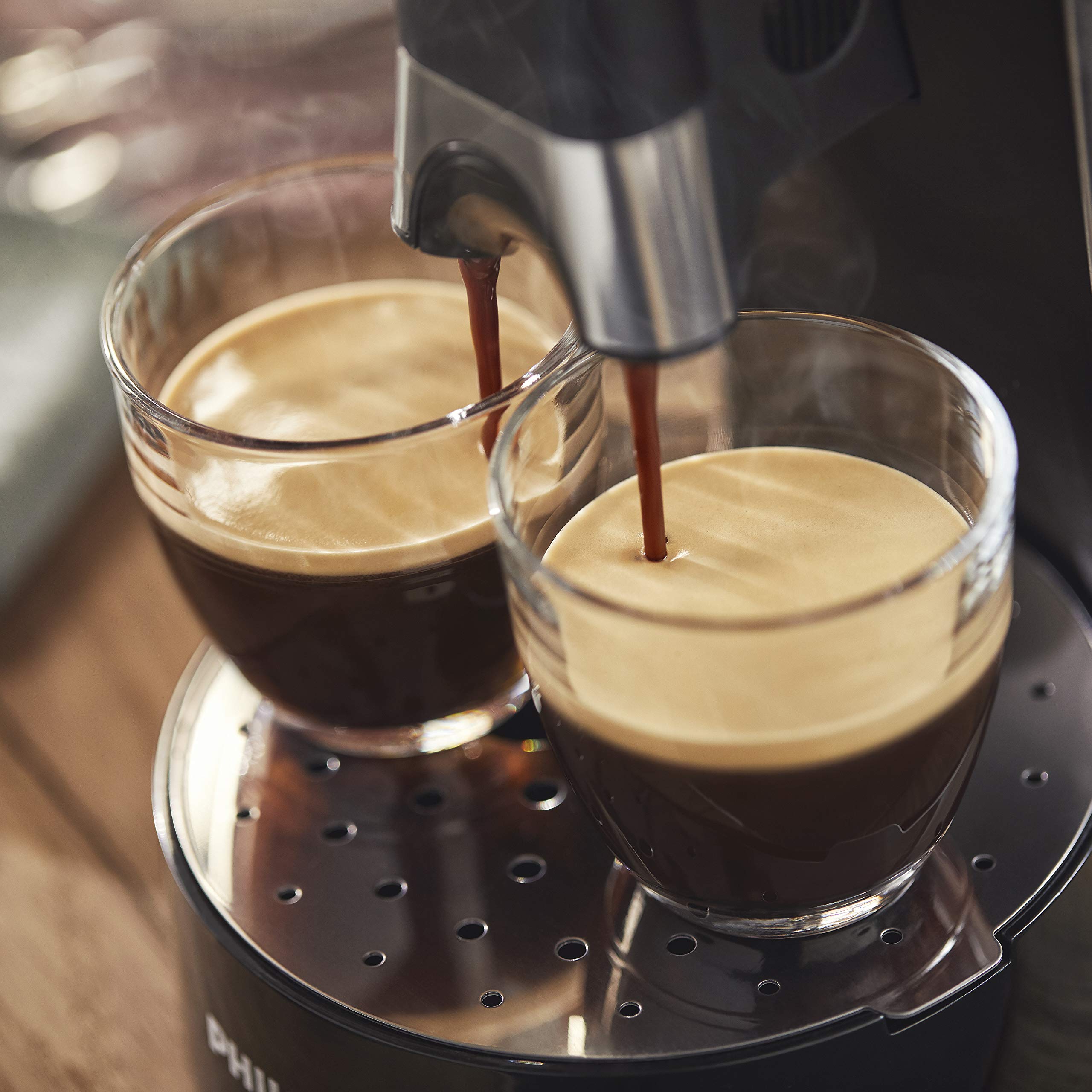 SENSEO Select Machine à café à dosettes, Intensity Plus Crema Plus, Sauge, Une ou deux tasses à la fois, CSA250/11, Metal