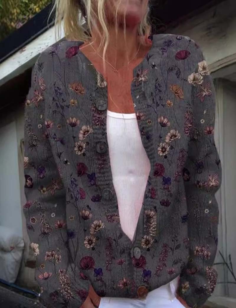 MAÉLYS | CARDIGAN À MOTIF FLORAL